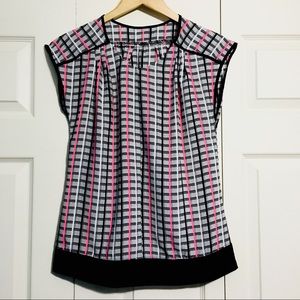 Etsy Patterned Sleeveless Blouse Top